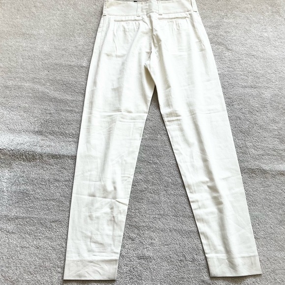 DOLCE & GABANA SOFT WHITE PANTS SIZE 48 MODERN CHIC ELEGANT CLASSIC REFINED - Picture 2 of 9